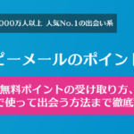 ハッピーメールのポイント料金と消費、ポイント無料で出会える攻略法