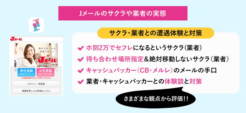 ミントC! Jメールのサクラや業者の実態は？体験談と見分け方