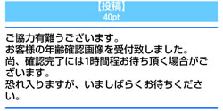 メルパラの年齢確認手続きの画像受付完了画面