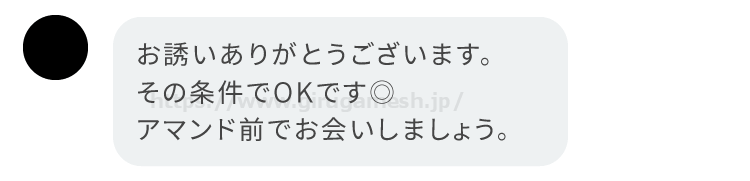 paddy(パディ)で大人の関係の条件 ホ別4の条件で出会えた女性とのメッセージ内容②