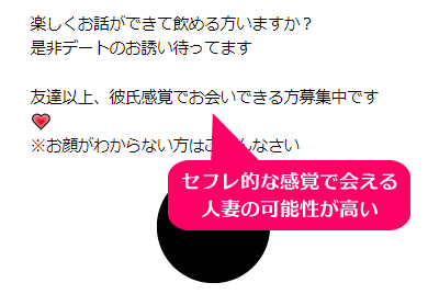 PCMAX(PCマックス)でタダマン・ワンナイト、セフレ化できたドMの熟女人妻の募集内容の詳細②